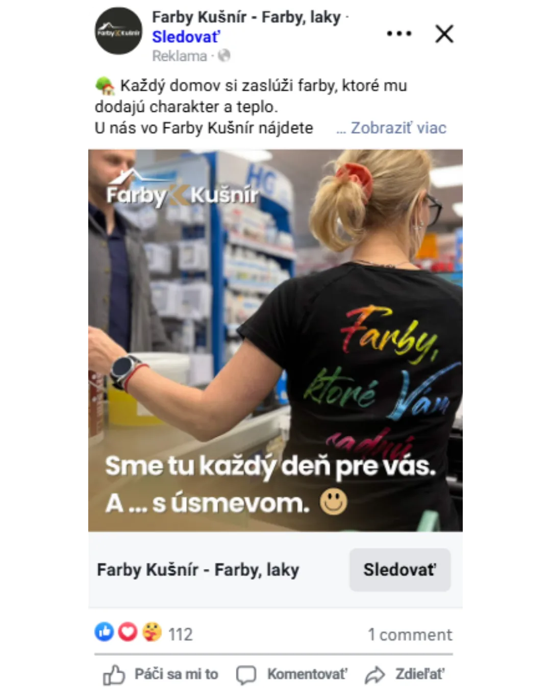 Reklama – Farby Kušnír