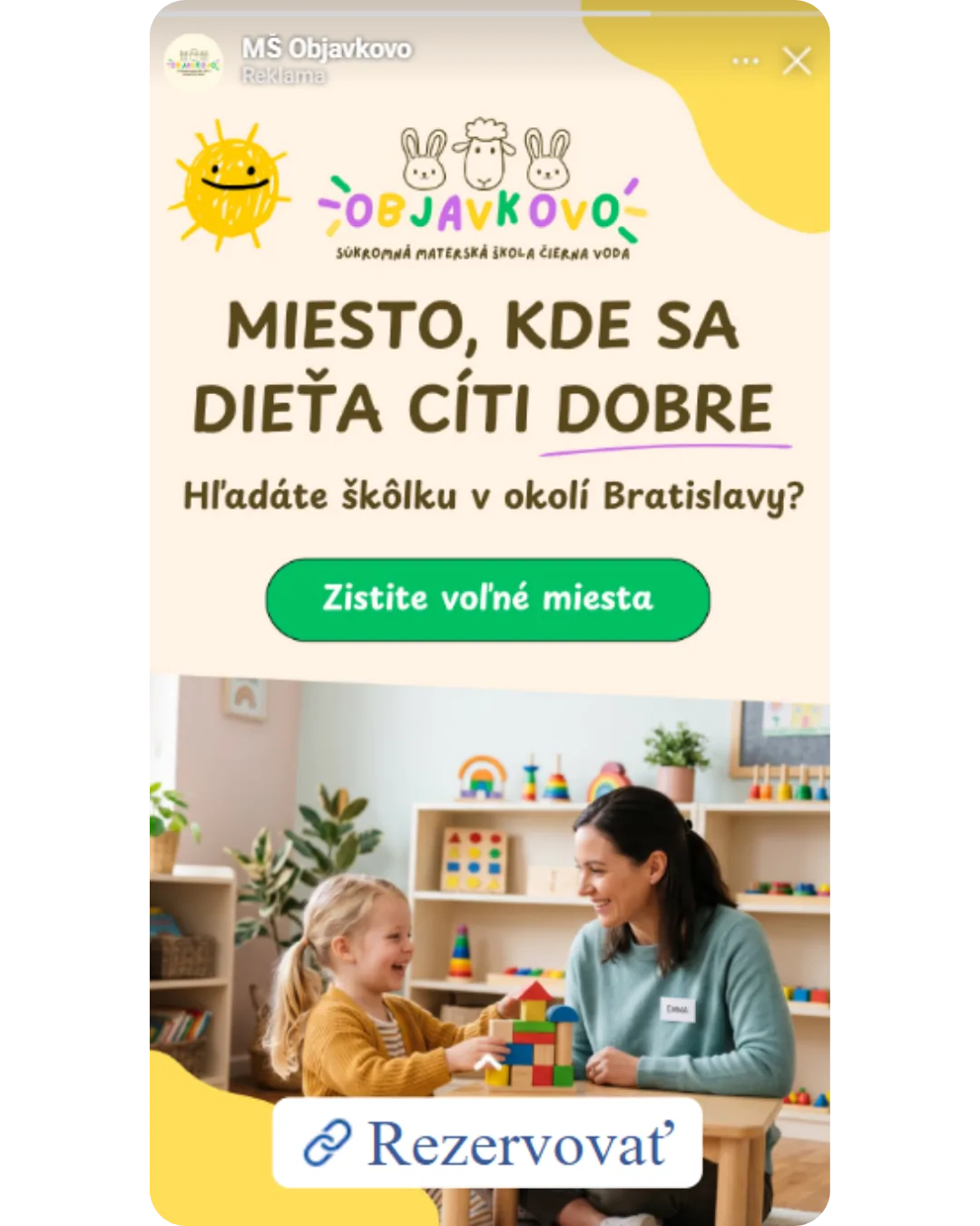 Reklama – MŠ Objavkovo