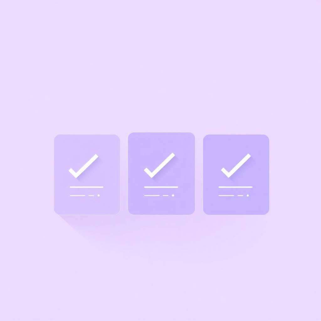 Ilustrácia troch e-commerce platforiem s checkmarkami — porovnanie na fialovom pozadí