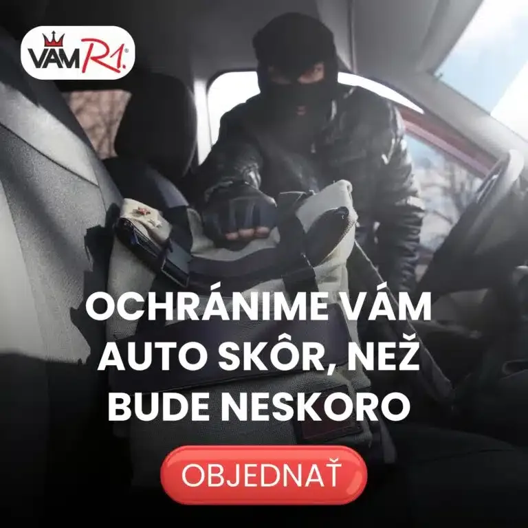 VAM R1® reklama — Ochránime vám auto skôr, než bude neskoro