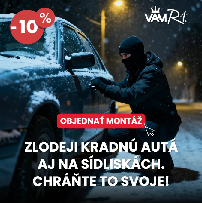 VAM R1® reklama — Zlodeji kradnú autá aj na sídliskách