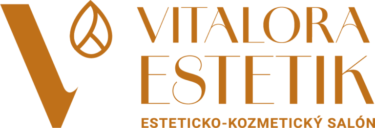 Vitalora Estetik — horizontálne logo (hlavná verzia)